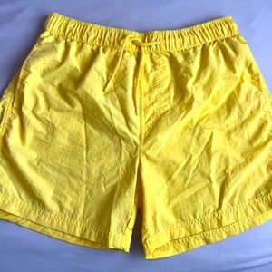 Men’s yellow swim trunks, Forever 21- Large